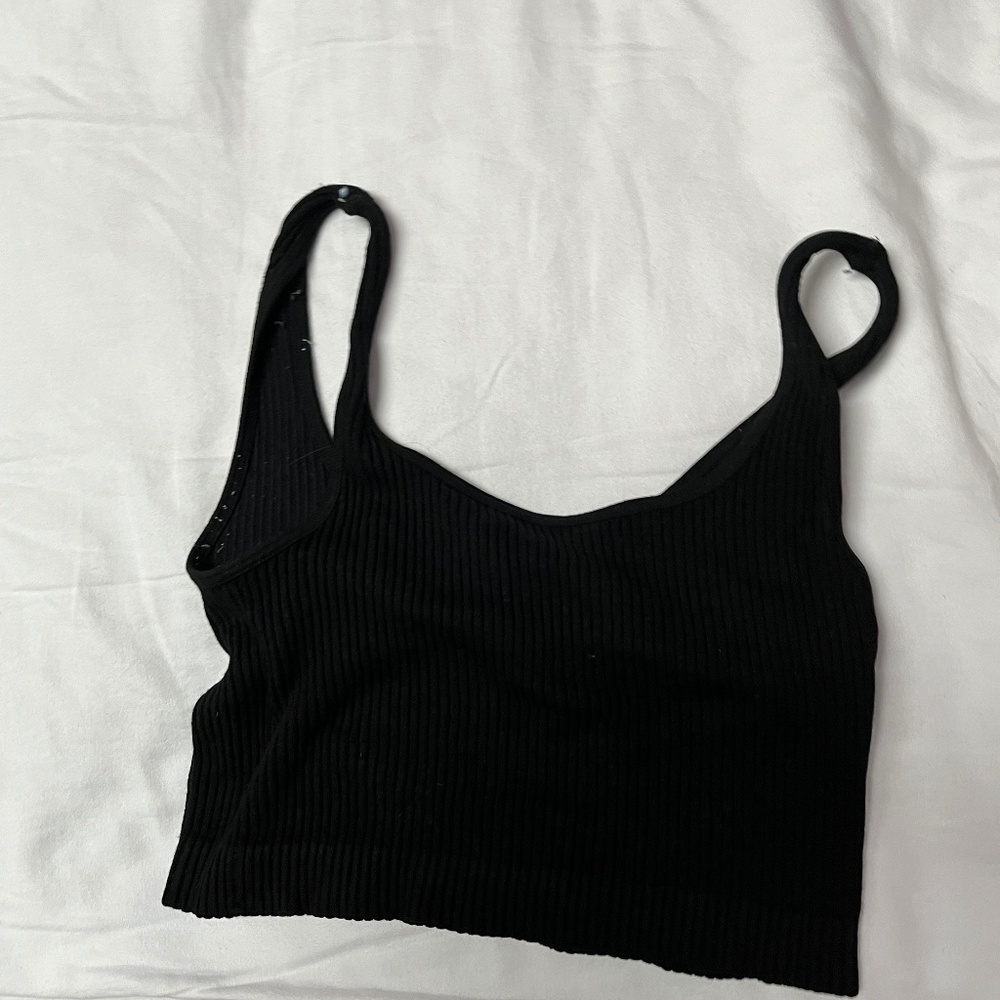 Black crop top